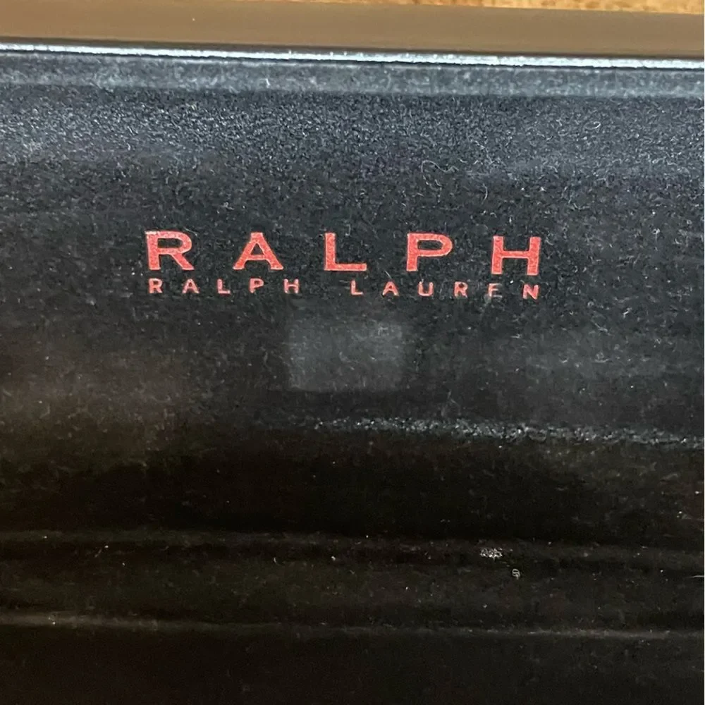 Ralph Lauren Black Eyeglasses Case Hard Clamshell Glasses Rectangle 6.75” x2.5”